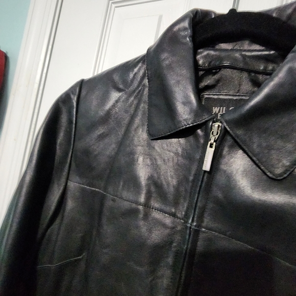 Wilsons Leather Jackets & Blazers - BLACK LEATHER JACKET - WILSON'S LEATHER PELLE STUDIOS SOFT LEATHER JACKE…